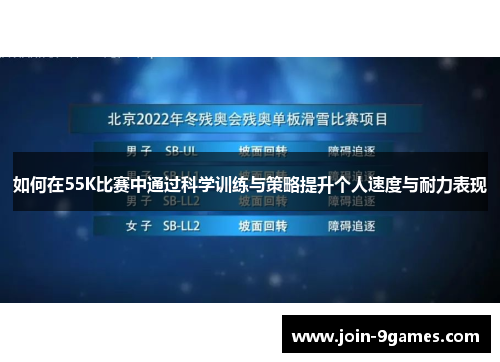 如何在55K比赛中通过科学训练与策略提升个人速度与耐力表现