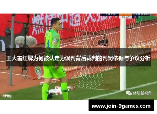 王大雷红牌为何被认定为误判背后裁判的判罚依据与争议分析
